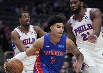 Joel Embiid scores 41 points, 76ers hand Pistons 21st straight loss