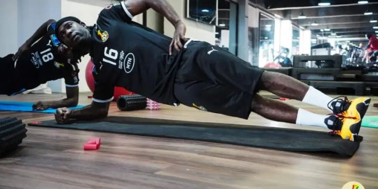 PHOTOS: Black Stars gym work as Afcon 2023 beckons