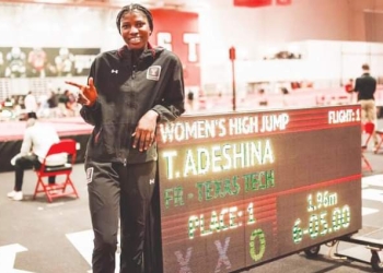 Nigeria’s Adeshina shatters 14-year old high jump record in US