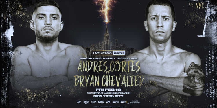 Andres Cortes-Bryan Chevalier, Bruce Carrington-Bernard Torres complete ESPN-televised tripleheader at Madison Square Garden February 16