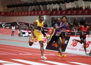 Lyles breaks 60m meeting record in Boston with 6.44