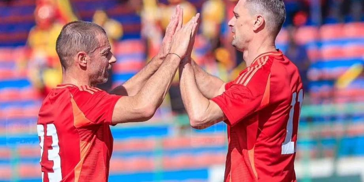 Ceferin leads UEFA Legends to 7-1 victory over Uganda’s Parliament Football Team in charity match
