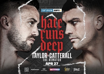 Bitter rivals Josh Taylor, Jack CATTERALL SET FOR HUGE REMATCH ON APRIL 27