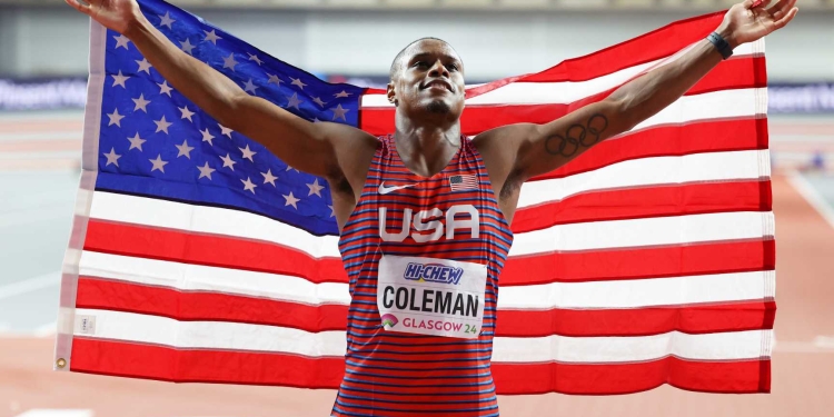 Coleman beats Lyles to prove he is the world’s fastest 60m runner