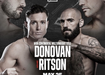 Donovan defends his WBA regional crown against Ritson on May 25