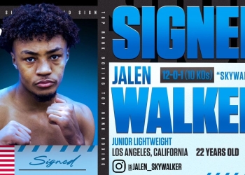Unbeaten phenom Jalen Walker Signs Promotional Contract with Top Rank