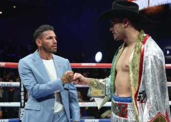 Jorge Linares supervised his first WBA world title fight
