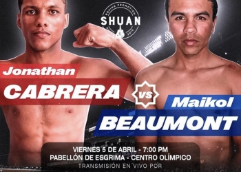 Cabrera and Beaumont this Friday for the WBA Fedecaribe belt