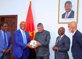 CAF President Dr Motsepe meets Angola Sport Minister, FA President Almeida e Silva, Angolan Clubs and Business Community in Luanda