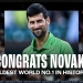 Djokovic to become the oldest No. 1 in PIF ATP Rankings history
