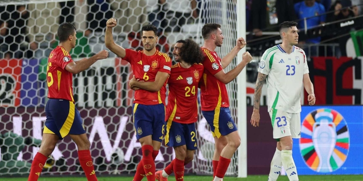 Big hitters on way as Spain follow Germany into Euro KO round