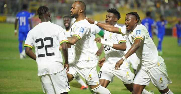 Crystal Palace celebrates Jordan Ayew’s hat trick for Ghana