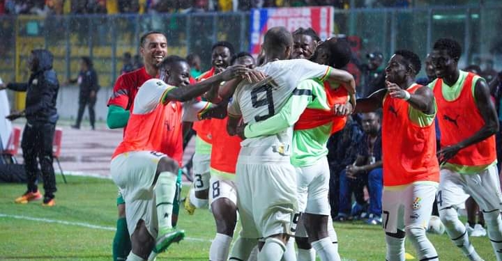 Crystal Palace celebrates Jordan Ayew’s hat trick for Ghana