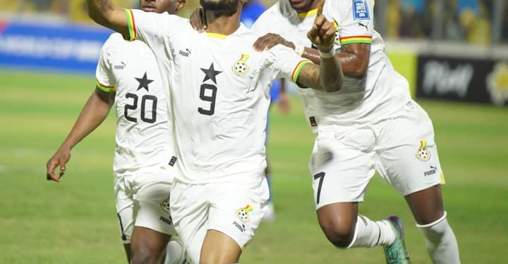 Crystal Palace celebrates Jordan Ayew’s hat trick for Ghana