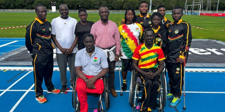 Video: Chief Director, Chef de Mission meet Ghana Paralympic team in Paris