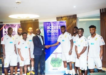 PHOTOS: Black Stars visit sponsors Access Bank