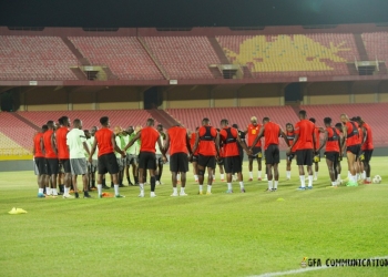PHOTOS: Black Stars train in Bamako ahead of Mali clash
