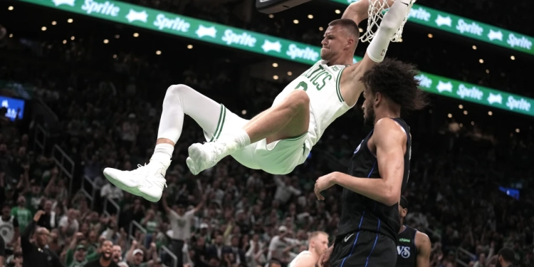 Celtics rout Mavericks 107-89 in Game 1 of NBA Finals behind Brown, returning Porzingis