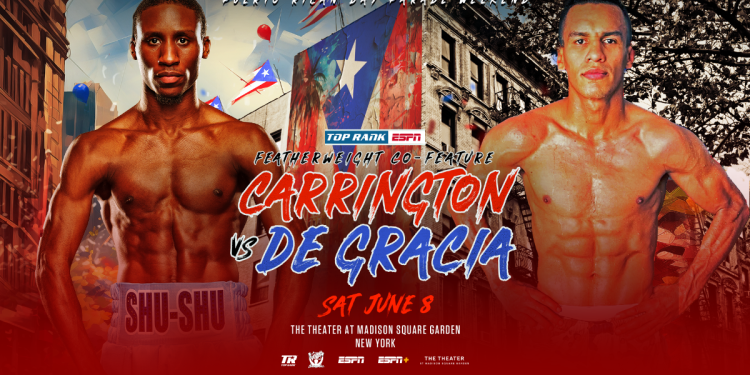Bruce Carrington faces Brayan De Gracia at Madison Square Garden this Saturday