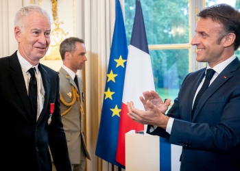 McEnroe receives French Legion of Honour award from President Macron