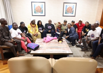 Video: Muhammad Ali’s wife Khalilah Camacho lands in Nigeria to kickstart ‘Rumble in the Jungle’ golden jubilee party