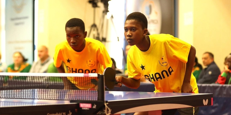 Aklie, Borteye advance to mixed doubles quarter finals at ITTF Africa youth tourney in Botswana