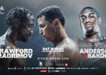 Terence Crawford-Israil Madrimov junior middleweight world title showdown August 3