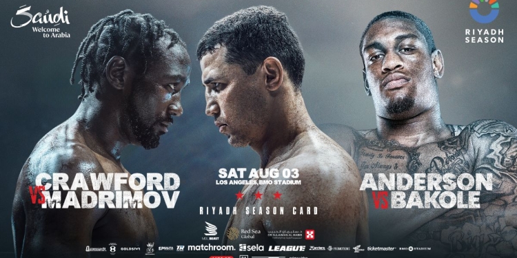 Terence Crawford-Israil Madrimov junior middleweight world title showdown August 3
