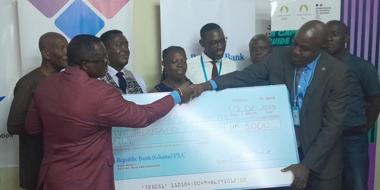 Team Ghana receive support towards Paris 2024 Olympics