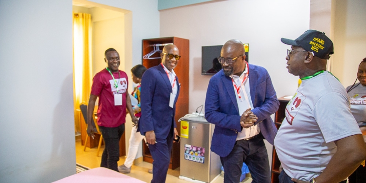 Historic: Ghana FA chief Okraku, delegates to spend night at refurbished Ghanaman Soccer Centre of Excellence