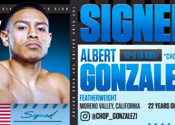 Albert ‘Chop Chop’ Gonzalez inks long-term promotional contract with Top Rank