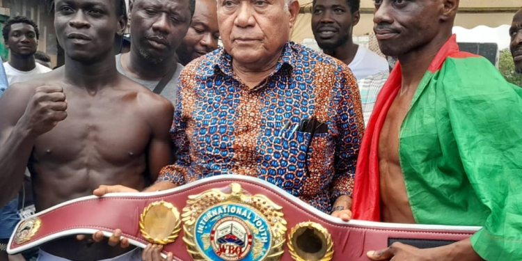 PHOTOS: Gorsh, Vodounhessi on weight for WBO Africa title fight in Accra