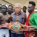 PHOTOS: Gorsh, Vodounhessi on weight for WBO Africa title fight in Accra