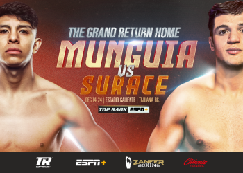 Jaime Munguia-Bruno Surace super middleweight showdown confirmed for December 14 in Mexico
