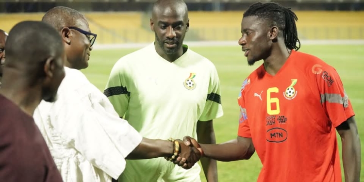 Sports Minister visits Black Stars training