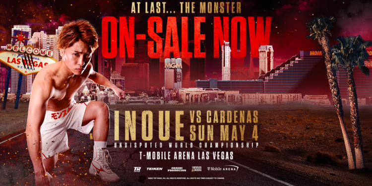 Tickets go on sale for Naoya Inoue-Ramon Cardenas undisputed showdown in Las Vegas