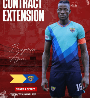 Benjamin Asare extends contract at Hearts of Oak