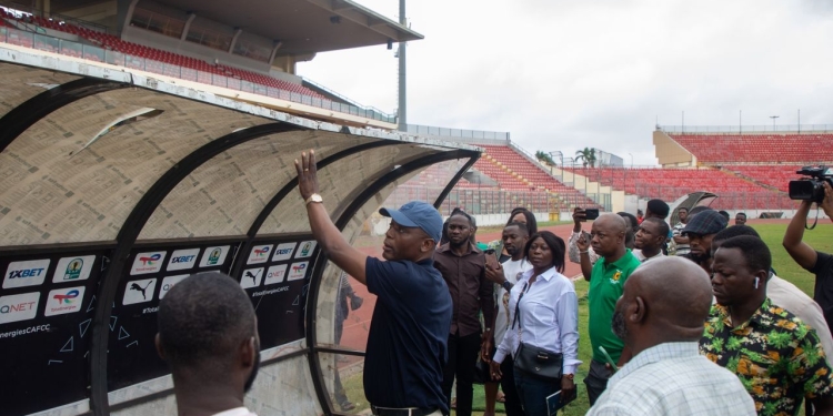 PHOTOS: Sports Minister inspects Baba Yara Stadium
