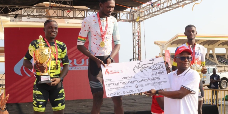 Sports Minister Kofi Adams pledges support for cycling growth at PruRide 2025