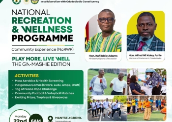 Sports Ministry set to activate National Recreation & Wellness Programme in Ga-Mashie