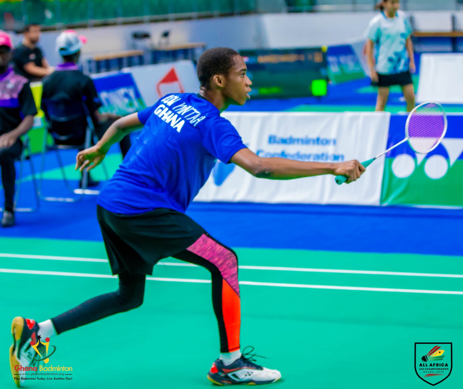Obapomba Adu-Mintah reaches two quarter finals at Badminton World Junior International