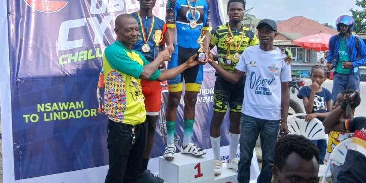 Back-to-back champion: Victor Cudjoe wins Obuor Cycling Challenge again