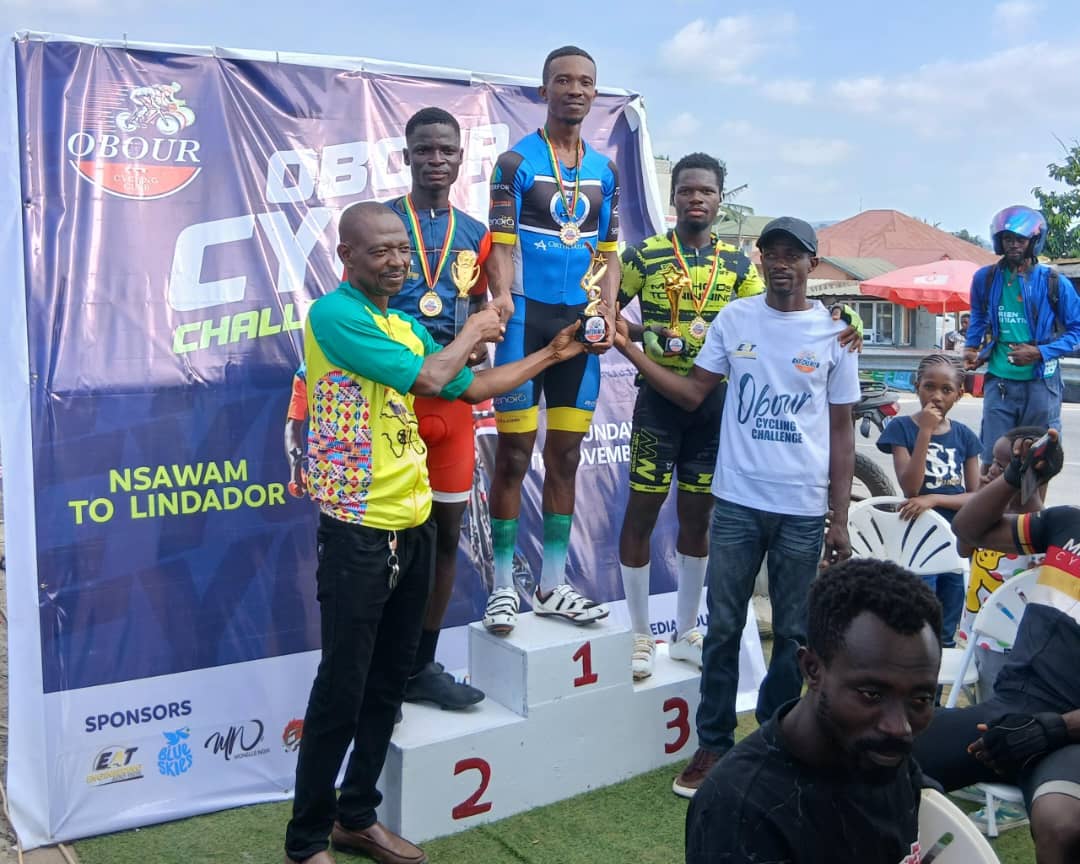Back-to-back champion: Victor Cudjoe wins Obuor Cycling Challenge again