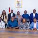 Group picture of Hon. Kofi Adams and members of the newly inaugurated LOC for Accra 2026 African Armwrestling Championships