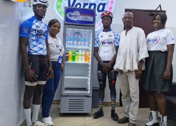 Ghana Cycling Federation visit sponsors Twellium Industrial Company