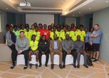 Ghanaian diplomats in Dubai visit Black Queens